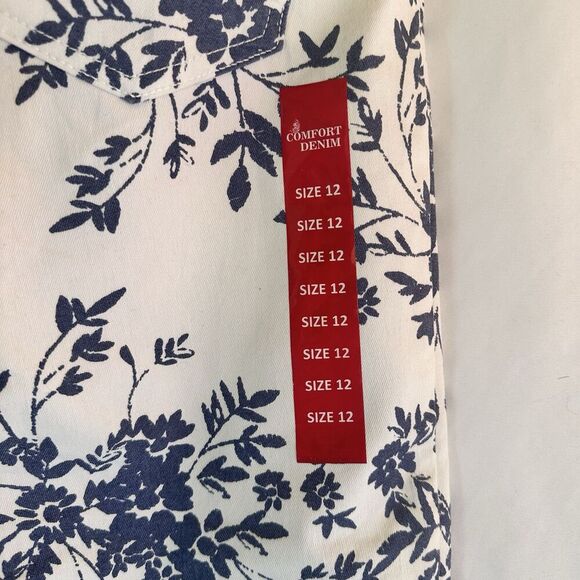 Comfort Denim Women’s Capris New Size 12 Summer Spring Comfort Casual Retail $40 - Picture 12 of 13